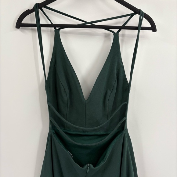 Lulus Green A Line Mini Backless Prom Event Hoco Skater Dress Size Small - Picture 10 of 15